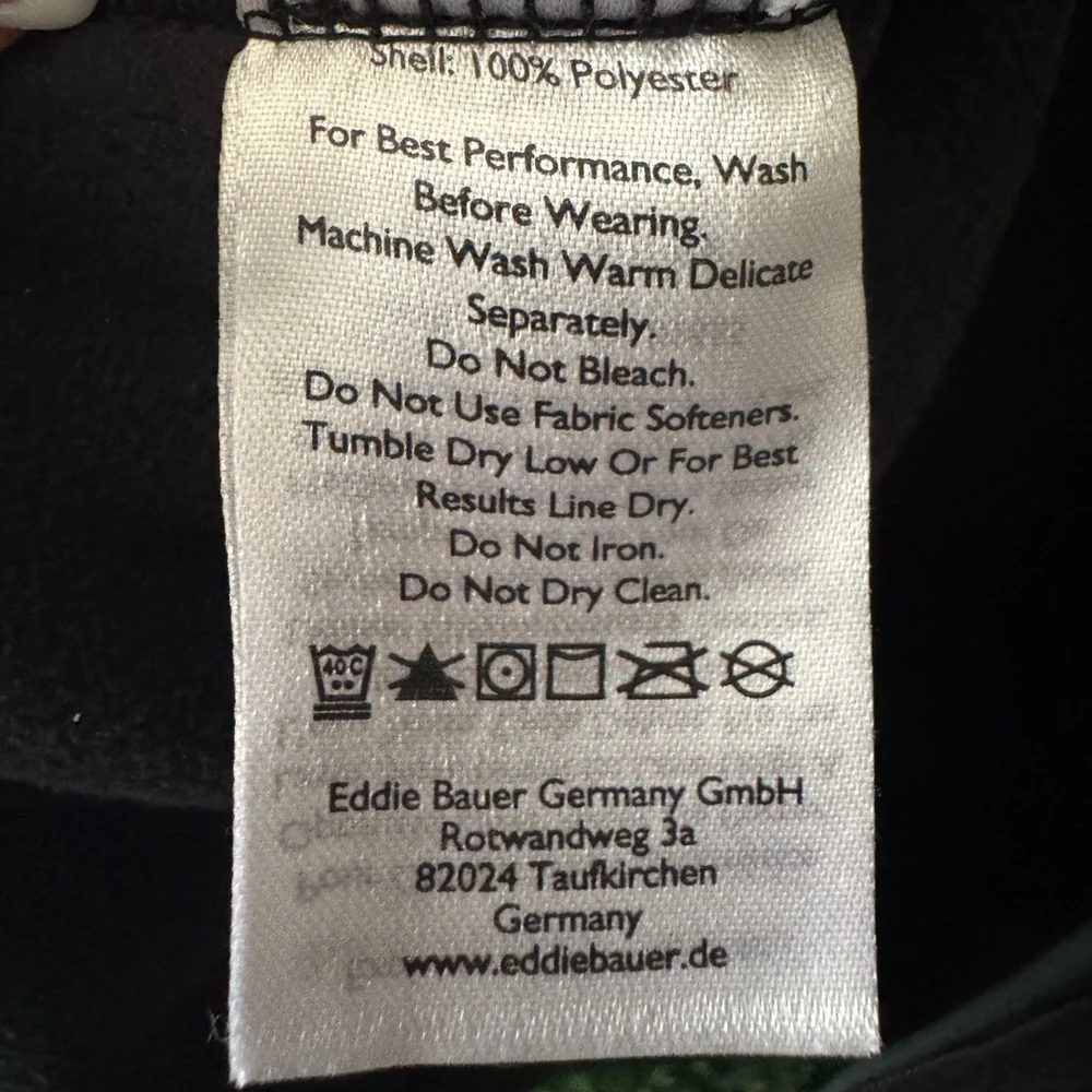 EDDIE BAUER MEN'S FULL ZIP RELAXED FIT FLEECE SLEEVELESS VEST - Picture 8 of 9